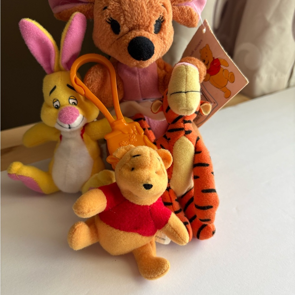 Mattel Winnie the Pooh Plush Toy Set - Yellow, Orange, Pink